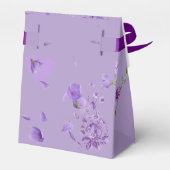 Elegante Lavender Moon Gastgeschenk Hochzeit Box Geschenkschachtel (Rückseite)