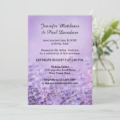 Elegante Lavender Post Wedding Party Einladung (Stehend Vorderseite)