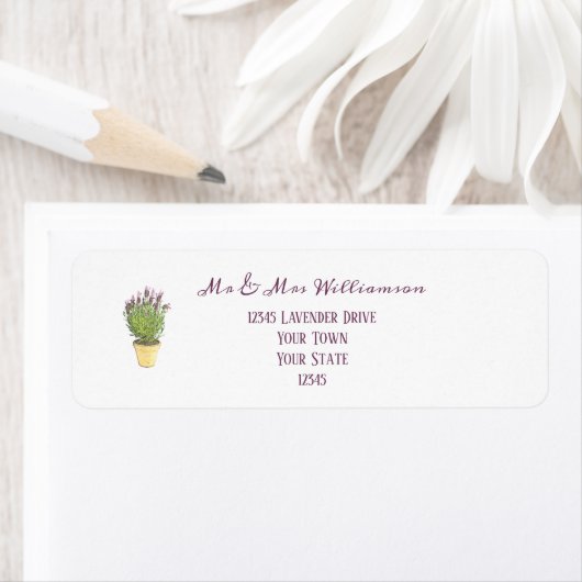 Elegante Lavender Potted Pflanze House Erwärmung (Insitu)