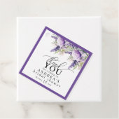 Elegante Lavender Purple Flowers Danke Geschenkanhänger (Beispiel)