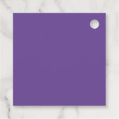 Elegante Lavender Purple Flowers Danke Geschenkanhänger (Rückseite)