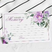 Elegante Lavender Rose Beerdigung gemeinsam mit ei RSVP Karte