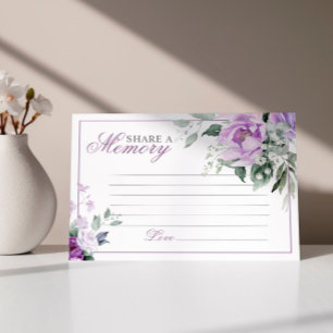Elegante Lavender Rose Beerdigung gemeinsam mit ei RSVP Karte