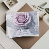 Elegante Lavender-Rose Hochzeit speichern das Datu Ankündigungspostkarte