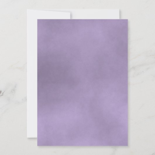 Elegante Lavender Rose Moderne katholische Hochzei Einladung (Rückseite)