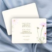 Elegante Lavender Spring Wildblume Hochzeit Save The Date