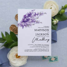 Elegante Lavender Watercolor Hochzeit