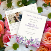 Elegante Lavender Watercolor Postkarte