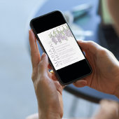 Elegante Lavender Wedding Wisteria Custom Einladung