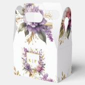 Elegante Lavender Wildblume Custom Geschenkschachtel (Geöffnet)