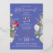 Elegante Lavenderruhestätte Blumenwald Einladung (Vorderseite)