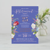 Elegante Lavenderruhestätte Blumenwald Einladung (Stehend vorne)