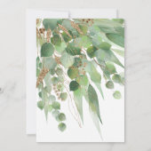 ELEGANTE LAYERED GOLD BLACK EUCALYPTUS EINLADUNG (Rückseite)