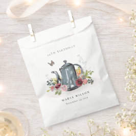 Elegante Leafy Rose Blumenkohl Teapot jedes Alter  Geschenktütchen