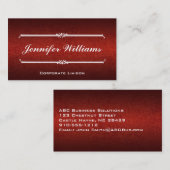 Elegante Leather Beruflich Business Cards Visitenkarte (Vorne/Hinten)