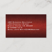 Elegante Leather Beruflich Business Cards Visitenkarte (Rückseite)