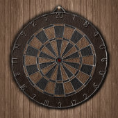 Elegante Leather Print Dartscheibe