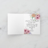 Elegante lebendige Blume Verlasse Muttertag Karte (Innenseite)