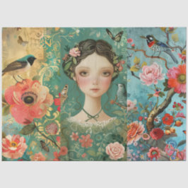 Elegante, lebendige Farbenpracht Seidenpapier