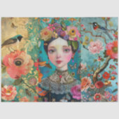 Elegante, lebendige Farbenpracht Seidenpapier (Vorderseite)