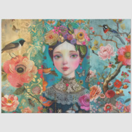 Elegante, lebendige Farbenpracht Seidenpapier