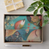 Elegante, lebendige Farbenpracht Seidenpapier (Geschenk)