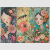 Elegante, lebendige Farbenpracht Seidenpapier (Vorderseite)