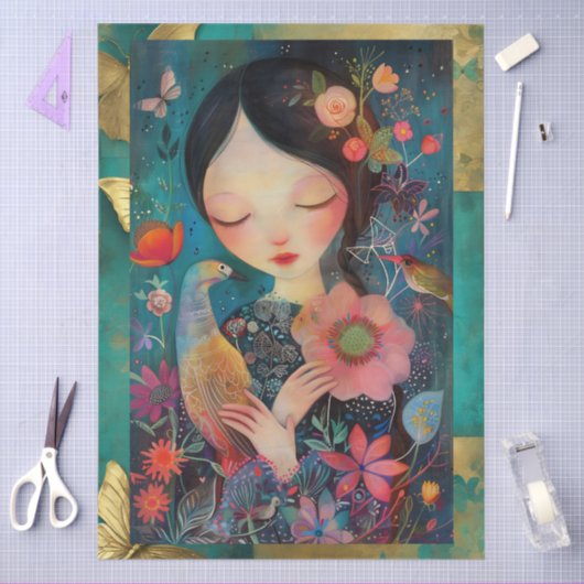 Elegante, lebendige Farbenpracht Seidenpapier (Basteln)