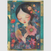 Elegante, lebendige Farbenpracht Seidenpapier (Vorderseite)