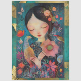 Elegante, lebendige Farbenpracht Seidenpapier