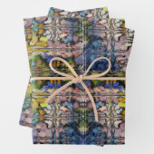 Elegante, lebendige Pastelfarben gepflegt Abstrakt Geschenkpapier Set (Beispiel)