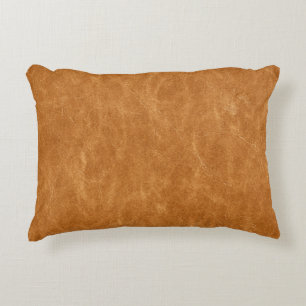 Elegante Leder Hintergrund Textur Dekokissen