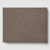 Elegante Lederrente für Imitate Gästebuch (Rückseite)