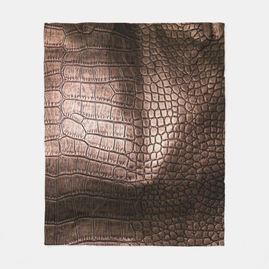 Elegante Ledertextur aus Abend. Fleecedecke (Vorderseite)