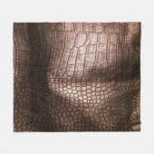 Elegante Ledertextur aus Abend. Fleecedecke (Vorderseite (Horizontal))