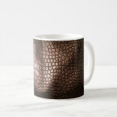 Elegante Ledertextur aus Abend. Kaffeetasse (VorderseiteRechts)