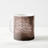 Elegante Ledertextur aus Abend. Kaffeetasse (Vorderseite Links)
