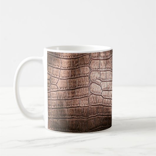 Elegante Ledertextur aus Abend. Kaffeetasse (Links)