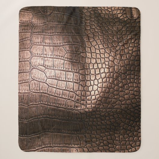 Elegante Ledertextur aus Abend. Sherpadecke (Vorderseite)