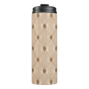 Elegante Ledertextur: Luxuriöses Material Thermosbecher