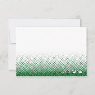 Elegante leere Grußkarten mit individuellem Namen  Mitteilungskarte