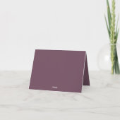 Elegante leere Notizkarte (Rückseite)