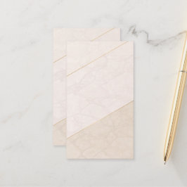 Elegante leere Terminkarte – Elfenbein & Gold