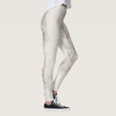 Elegante Leggings aus weißem Marmor (Rechts)