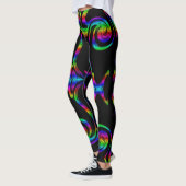 elegante Leggings farbenfroh, modern handgefertigt (Links)