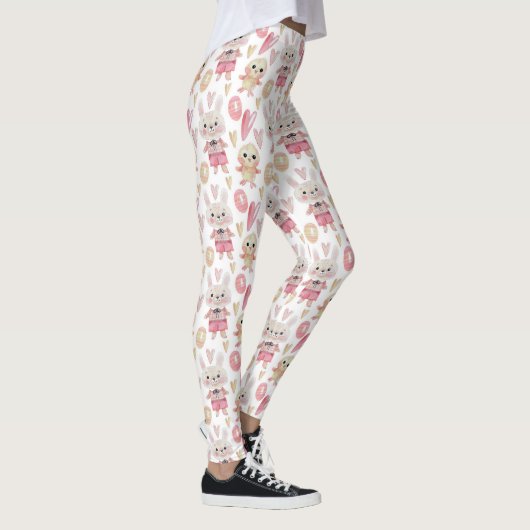 Elegante Leggings Watercolor-Ostern-Muster-| (Rechts)
