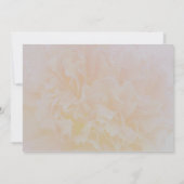 Elegante, leicht staubige Pfirsiche Save the Date (Rückseite)