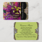 Elegante Leidenschafts-Blumen-beruflicher Florist Visitenkarte (Vorne/Hinten)