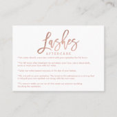 Elegante Leinen nach der Pflege Rose Gold einfach Visitenkarte (Vorderseite)