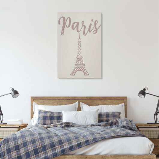 Elegante Leinwand Paris Eiffel (Insitu (Schlafzimmer))